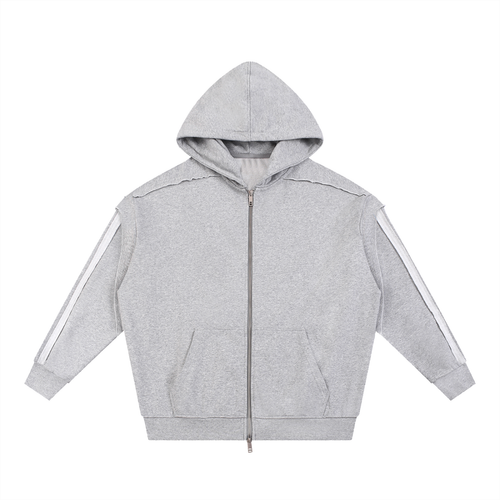Red Lotus Society Oversized Striped Hoodie