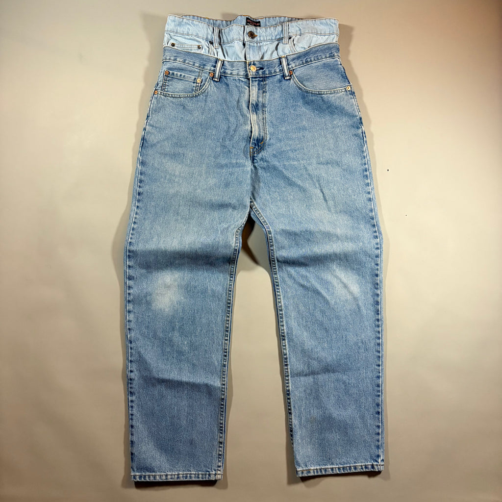 Levi's Reworked Double Waisted 550 Relaxed Fit Denim Jeans 36x32
