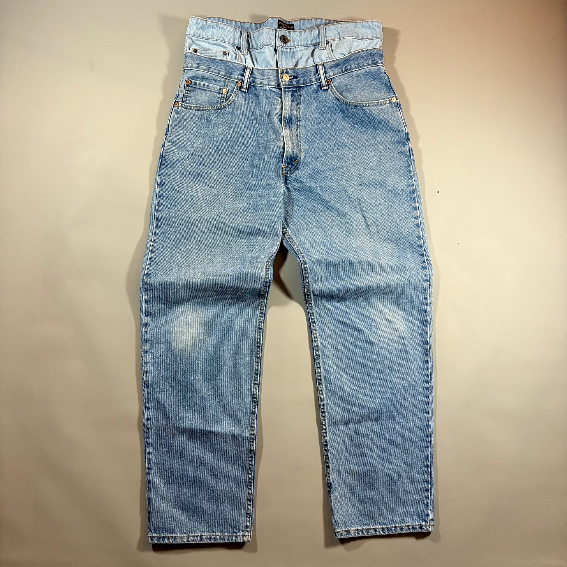 Levi's Reworked Double Waisted 550 Relaxed Fit Denim Jeans 36x32