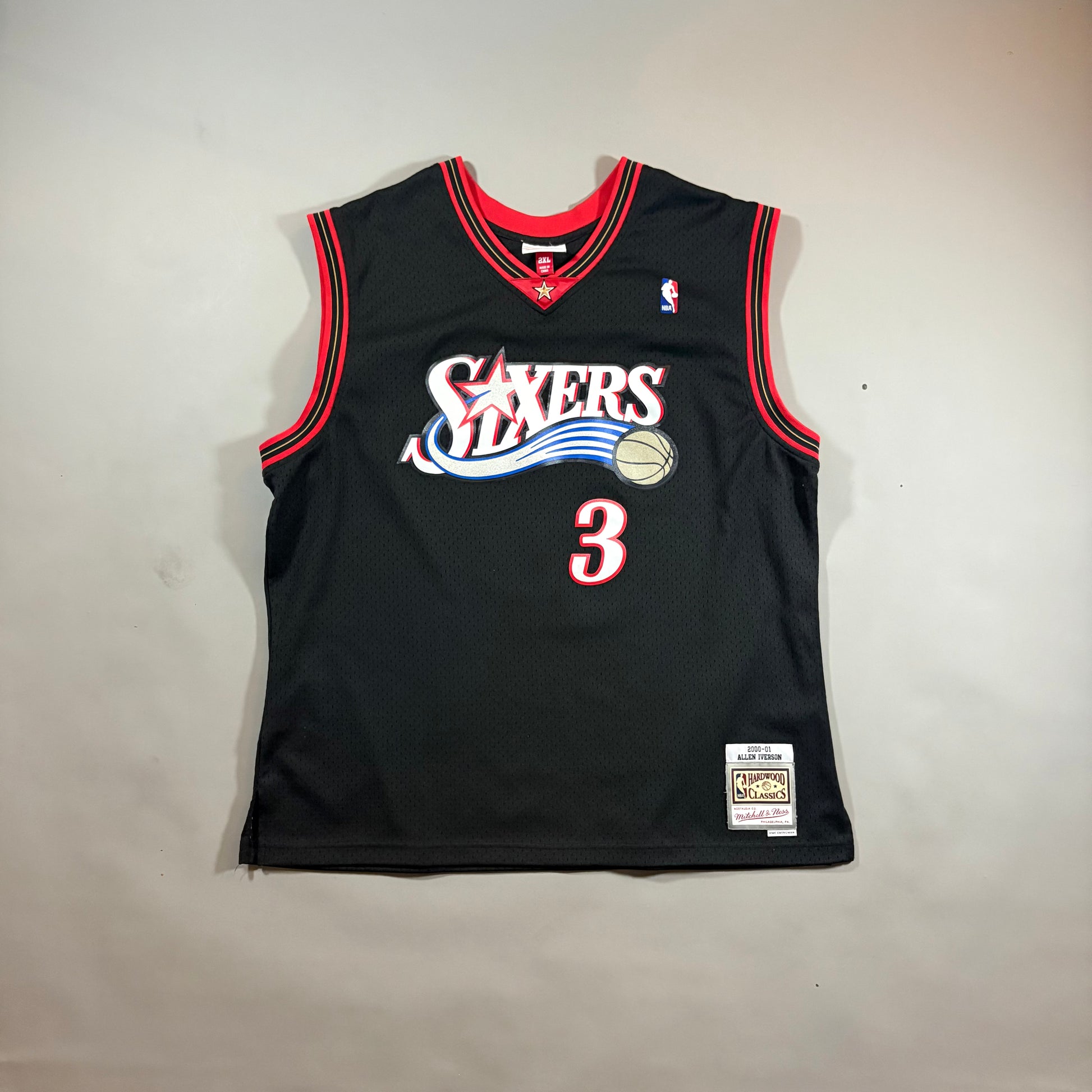 Mitchell & Ness 76ers Allen Iverson Hardwood Classics Jersey 2XL