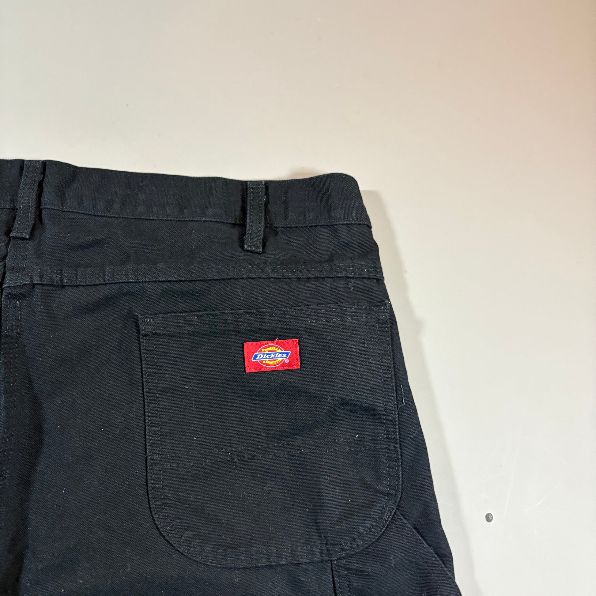 Dickies Reworked Black Carpenter Shorts 40 Waist