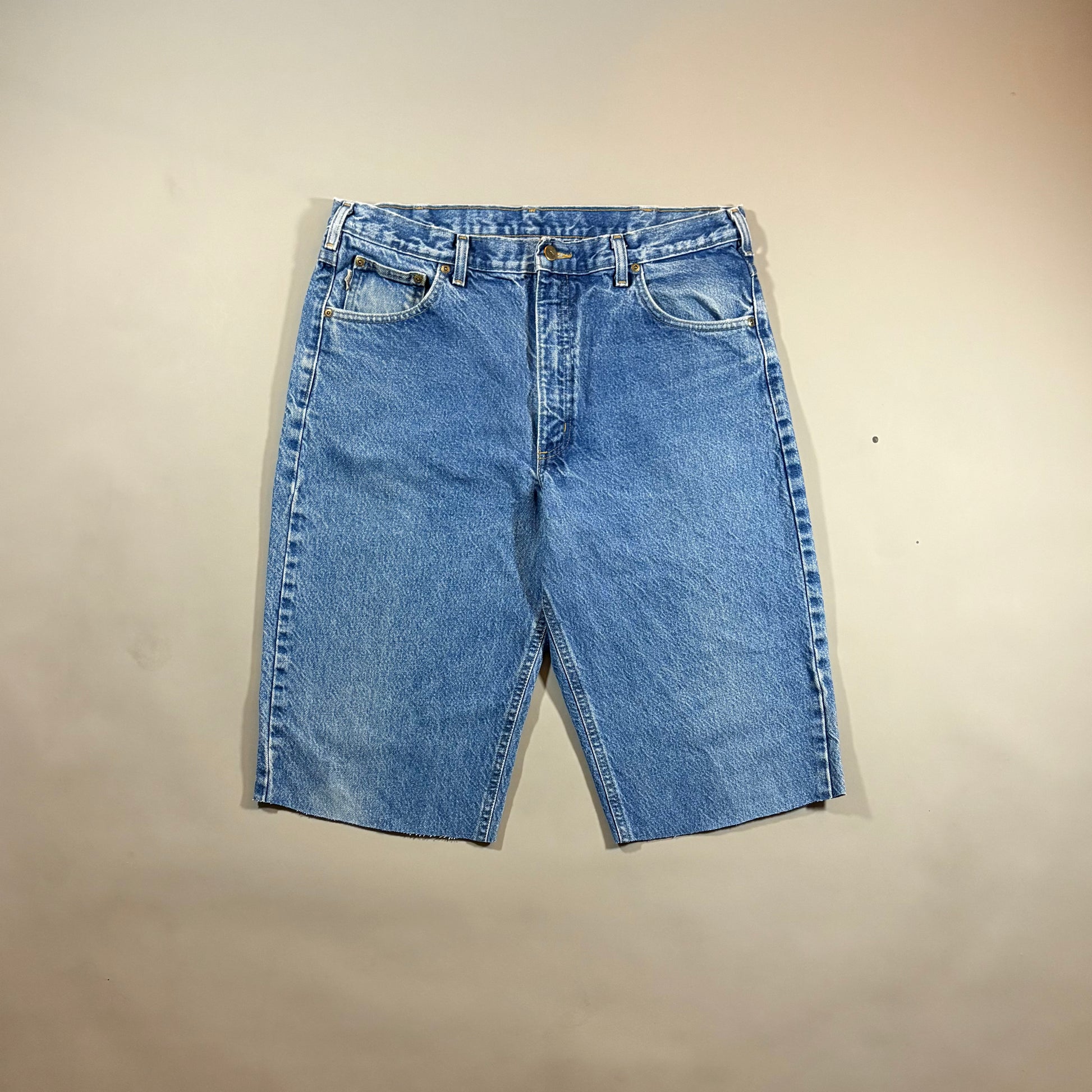 Carhartt Reworked Relaxed Fit Denim Shorts 38 Waist