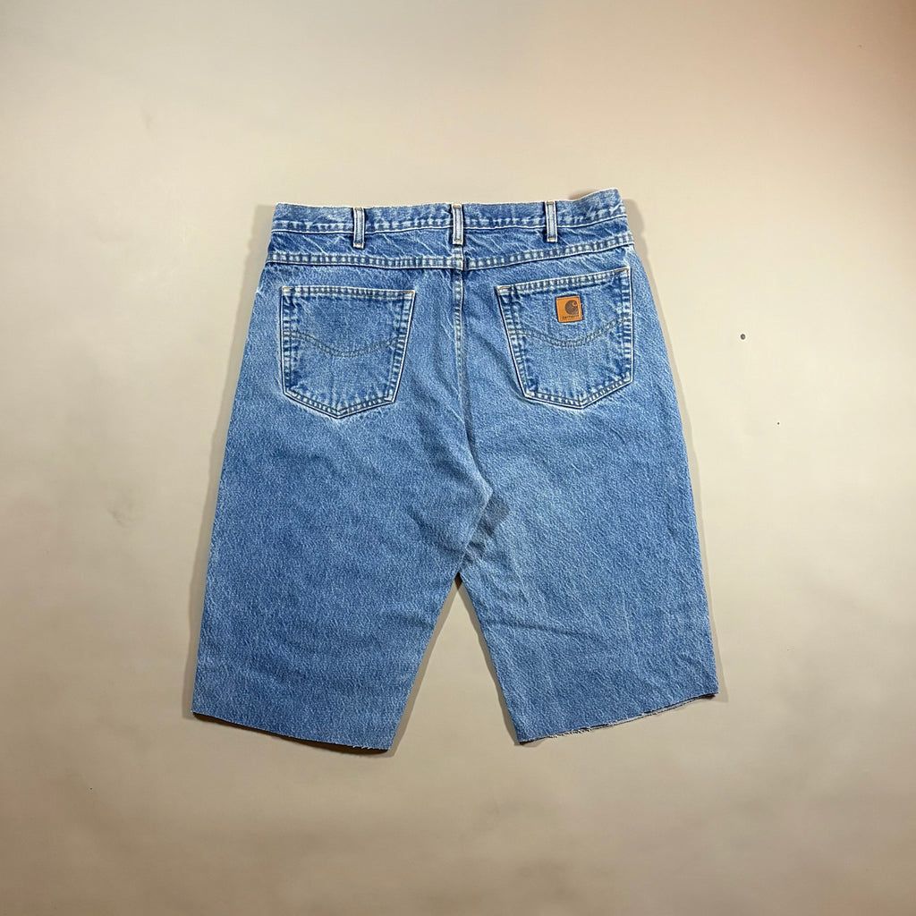 Carhartt Reworked Relaxed Fit Denim Shorts 38 Waist