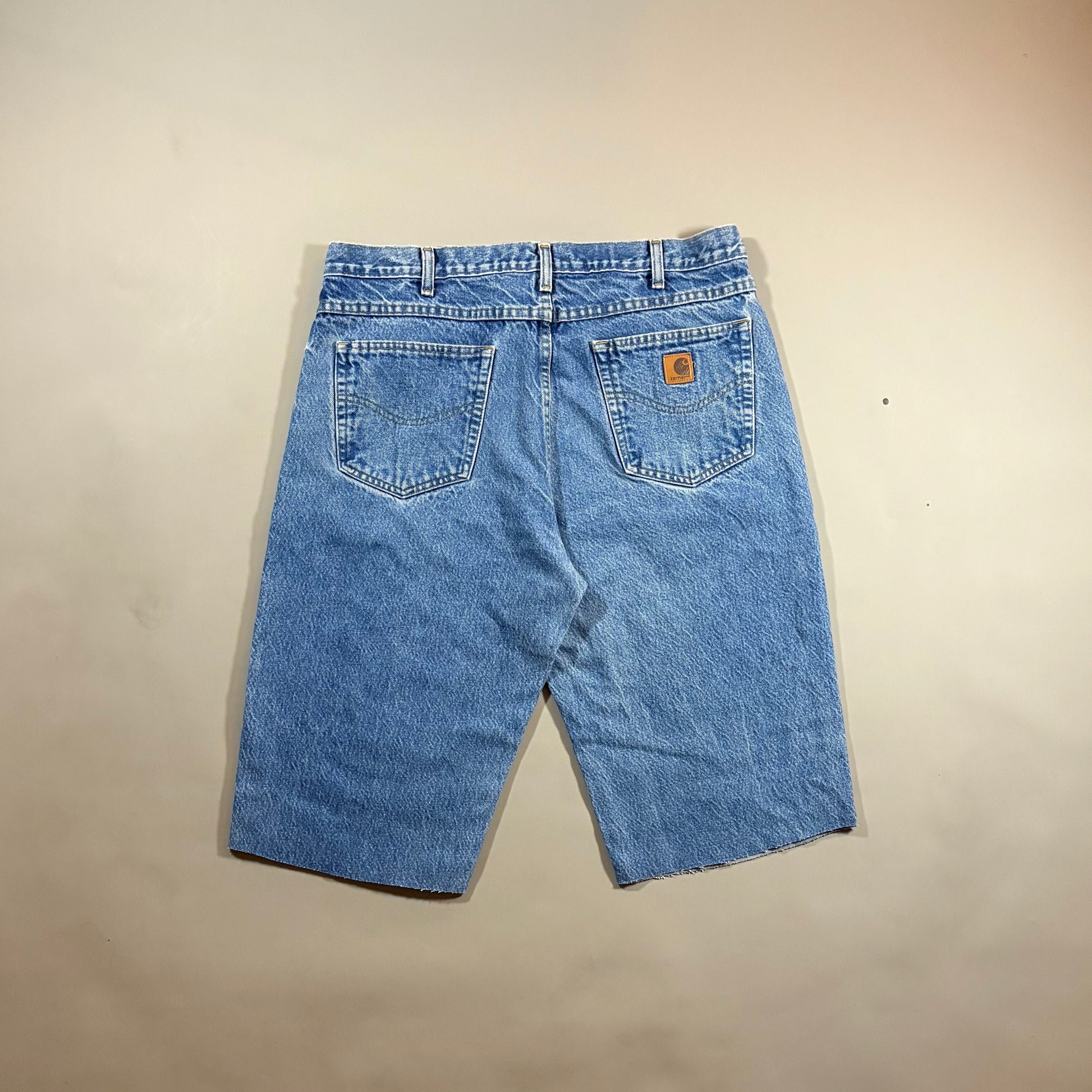 Carhartt Reworked Relaxed Fit Denim Shorts 38 Waist