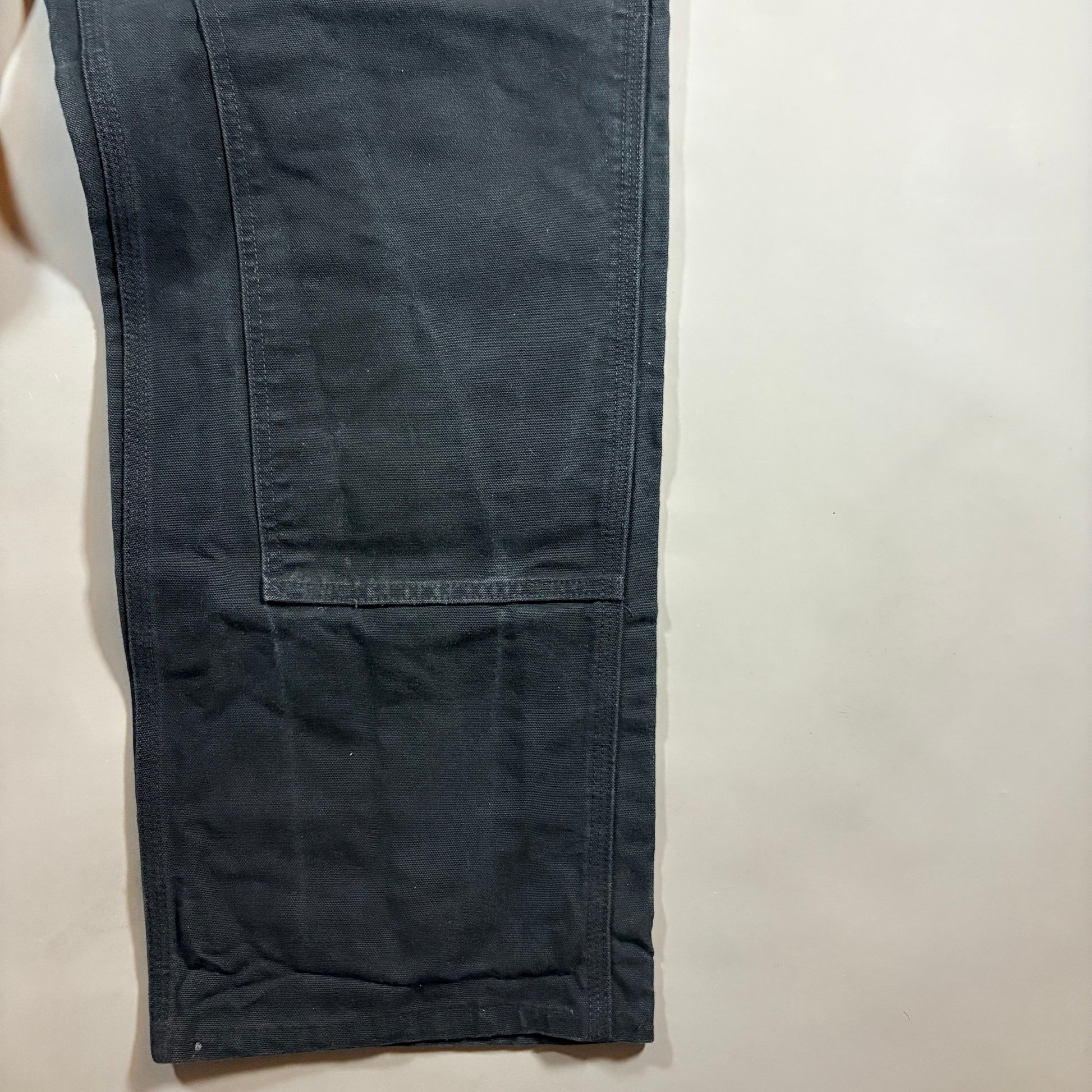 Carhartt Double Knee Black Workwear Pants 38x34