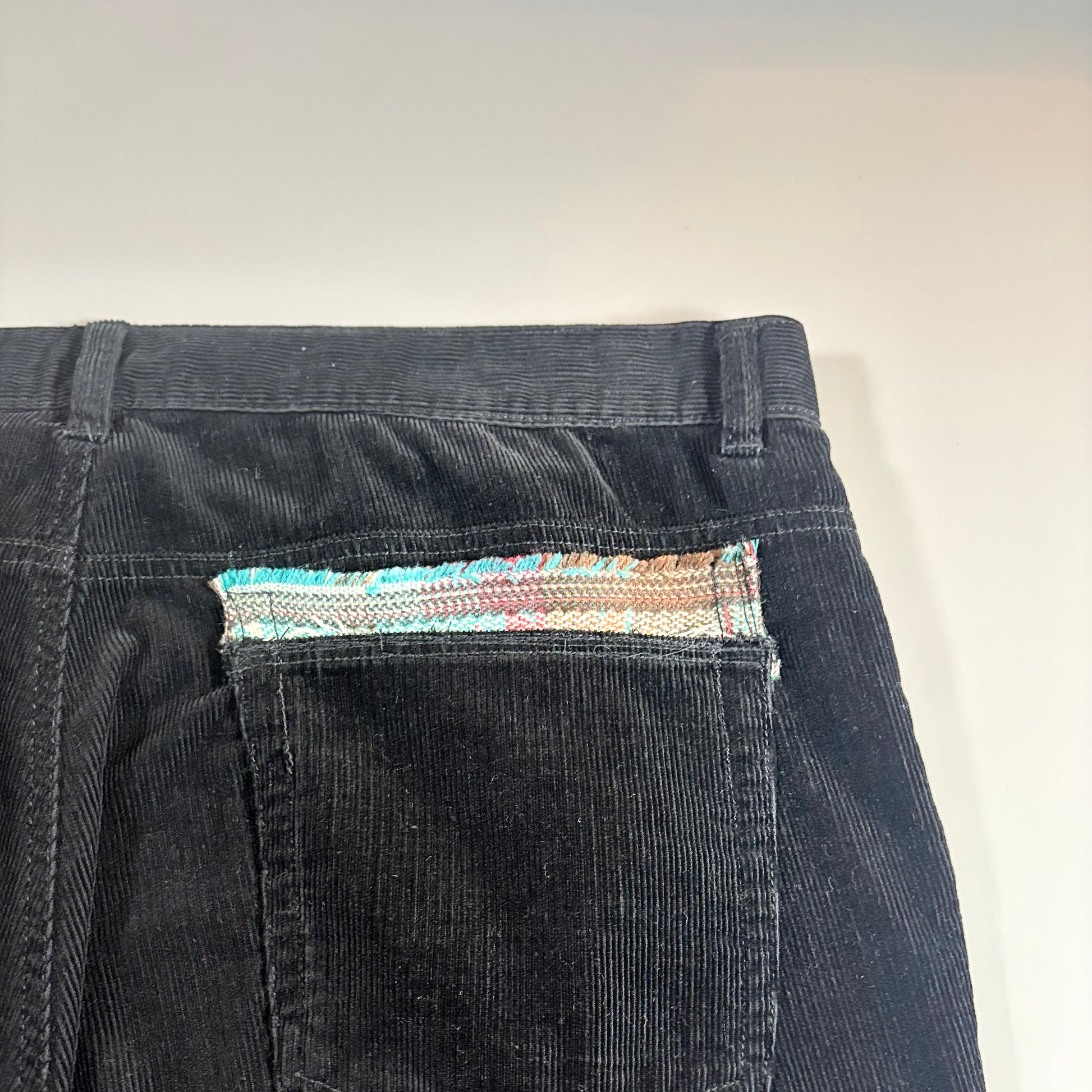 Calvin Klein Reworked Black Corduroy Pants 38x32