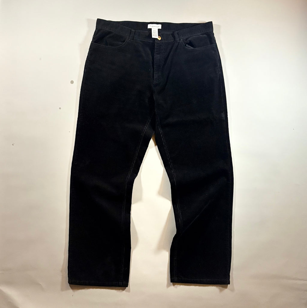 Calvin Klein Reworked Black Corduroy Pants 38x32