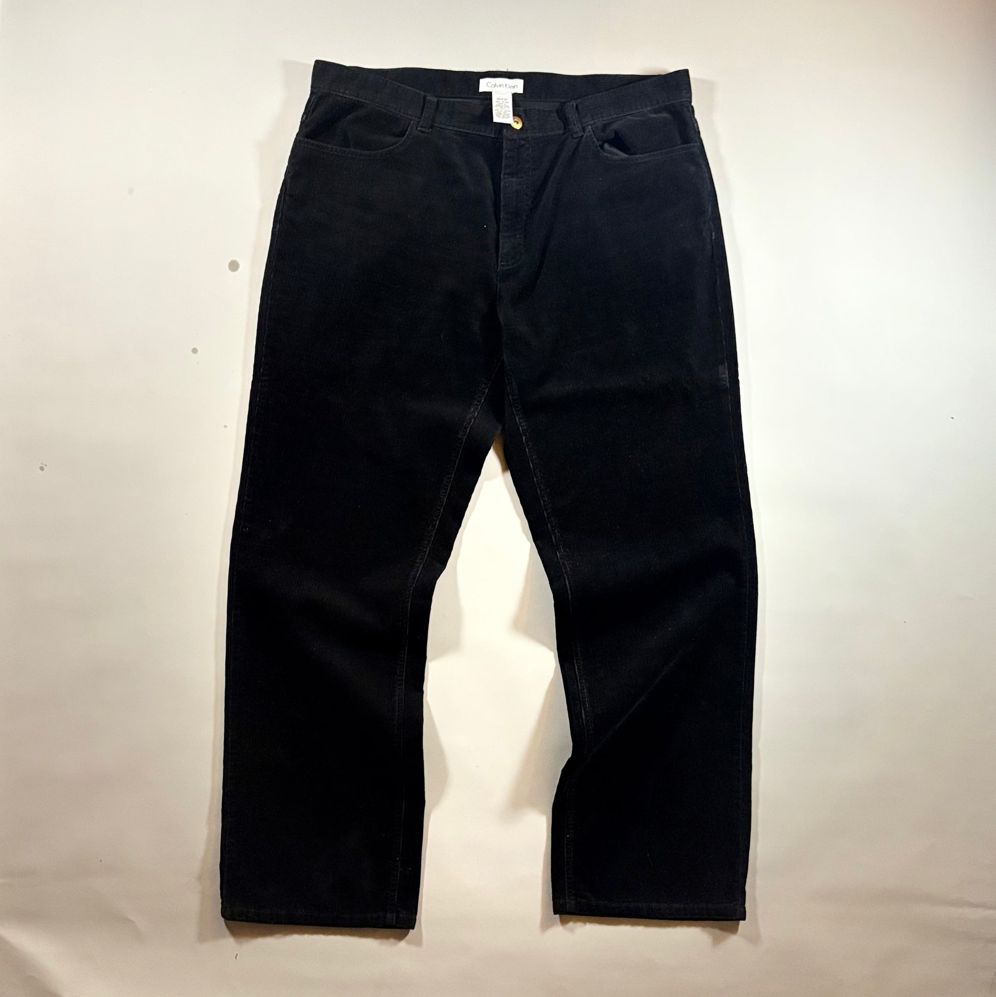 Calvin Klein Reworked Black Corduroy Pants 38x32