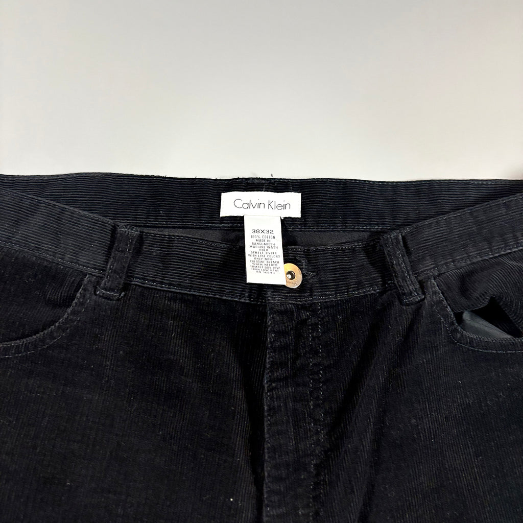 Calvin Klein Reworked Black Corduroy Pants 38x32