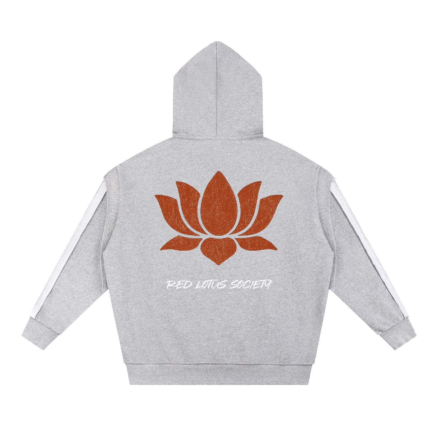 Red Lotus Society Oversized Striped Hoodie